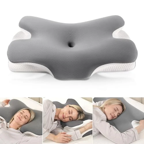 Offerta a tempo: MULISOFT Cuscino Cervicale per Dormire, Cuscino Ergonomico in Memory Foam - 23% da 59.99 € a 45.99 €