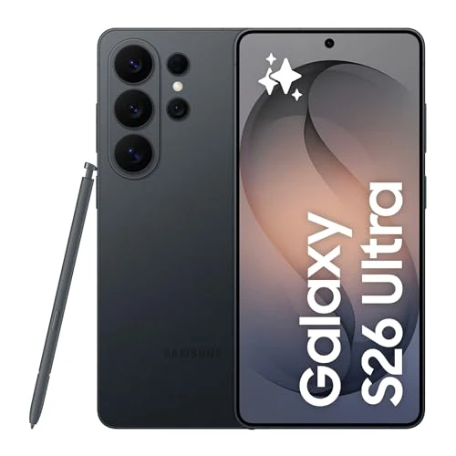 Offerta a tempo: Samsung Galaxy S26 Ultra Smartphone AI, 256GB, 3 anni di Garanzia, Privacy Display Integrato, Processore Potente, Assistente Foto, Camera 200 MP, 5000 mAh, Black [Versione italiana] - 7% da 1499.00 € a 1399.00 €