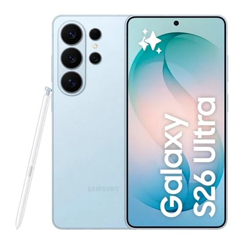 Offerta a tempo: Samsung Galaxy S26 Ultra Smartphone AI, 256GB, 3 anni di Garanzia, Privacy Display Integrato, Processore Potente, Assistente Foto, Camera 200 MP, 5000 mAh, Sky Blue [Versione italiana] - 27% da 1499.00 € a 1099.00 €