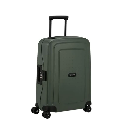 Offerta a tempo: Samsonite S'Cure - Renewed Spinner S, Bagaglio a Mano, S (55 cm), 34 L, Verde (Dark Green) - 41% da 219.00 € a 129.99 €