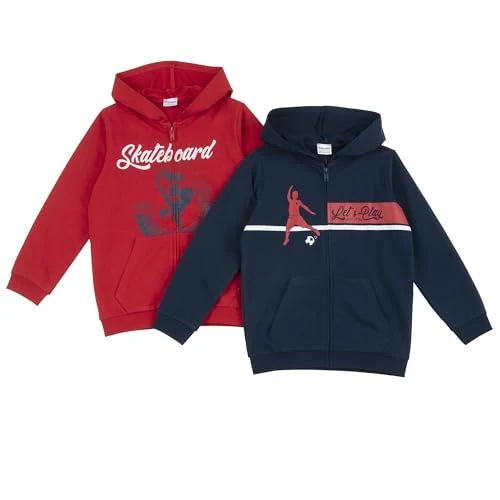 Offerta a tempo: Prénatal Bambini e ragazzi 2 Felpe | con Cappuccio e Pratica Chiusura a Zip SS26 - 16% da 25.99 € a 21.92 €