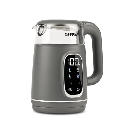 Zeitlich begrenztes Angebot: G3 Ferrari G10224 Wasserkocher "Tisaniere Glass", 1,7 Liter, 4 Programme, Behälter aus Glas, Verbrühungsschutz, verdeckter Widerstand, grau von 37.20 € auf 37.20 € (0.00% Rabatt)