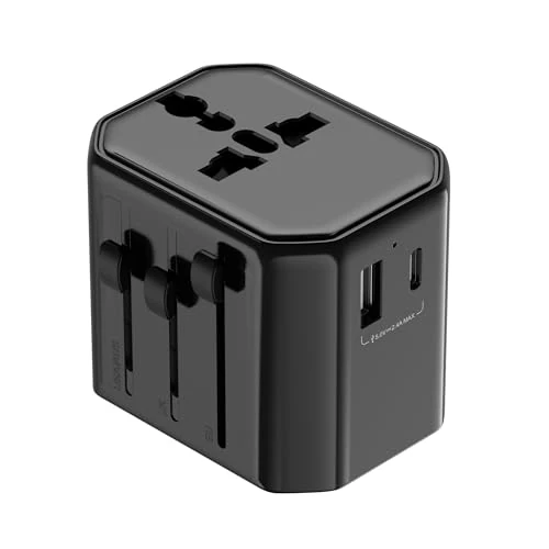 Offerta a tempo: Technaxx Adattatore da Viaggio TX-358 – Adattatore Universale per USA, UK, Australia & UE, con USB-A e USB-C (12W), 100–250V/10A, fino a 2500W, compatto e leggero, interruttore di sicurezza - 37% da 14.99 € a 9.49 €