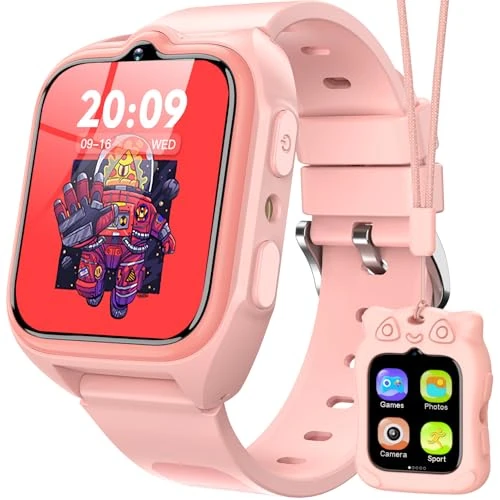 Offre limitée : Blackview Montre Connectée Enfant - Montre Enfant Intelligente sans Téléphone Nécessaire, Écran Tactile avec Caméra, 30 Jeux Éducatifs, 13 Trackers d'Habitudes, Lampe Poche pour Filles 4-12 Ans de 59.99 € à 59.99 € (0.00% de remise)