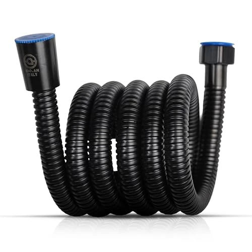 Offerta a tempo: Flessibile Doccia Antitorsione in Acciaio Inox 150 CM, Tubo Doccia Universale 1/2” con Interno in Silicone, Nero Opaco, Installazione Facile e Senza Perdite - 6% da 8.49 € a 7.99 €