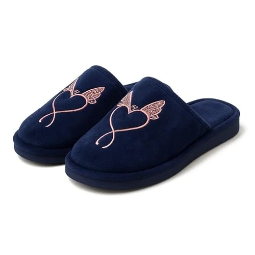 GX GARGIX Damen-Hausschuhe, rutschfest, Winter, verschiedene Farben, Bad Blau, 37 EU