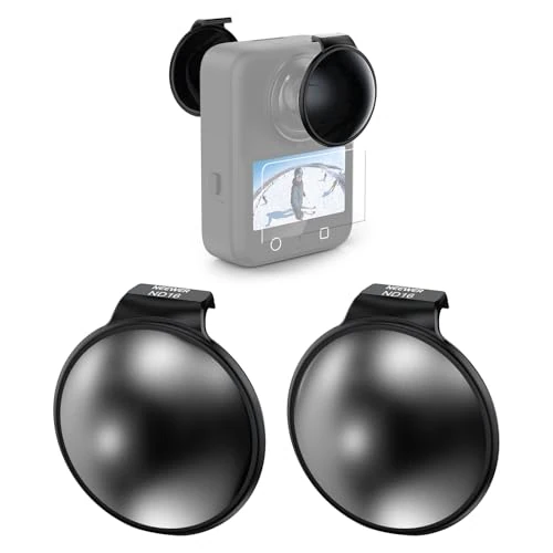 Offerta a tempo: NEEWER ND Filtro Juego Solo Compatible con dji Osmo 360, ND16 (4 Stops) Snap On Multicapa Lens Objetivo Filter Densidad Neutra Vidrio Optico Cámara Acción Accesorios con Protector Pantalla, 2 Pack - 0.00% da 71.99 € a 71.99 €