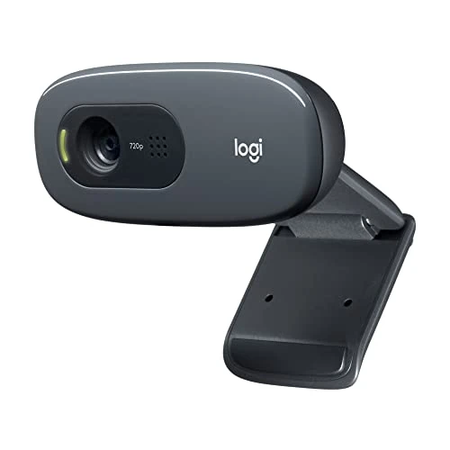 Offerta a tempo: Logitech C270 Webcam HD, HD 720p/30fps, Videochiamate HD Widescreen, Correzione Automatica ‎Luminosità, Microfono Riduzione del Rumore, Skype, FaceTime, Hangouts, WebEx,PC/Mac/Tablet/Chromebook-Grigio - 74.6% da 68.50 € a 17.40 €
