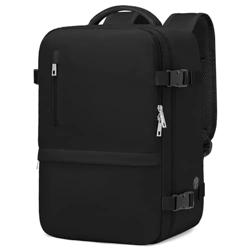 Tijdelijke aanbieding: Xkdoai Ryanair Ryanair Rugzak 40 x 30 x 20 cm voor Ryanair reisrugzak, handbagage, 40 x 30 x 20 cm, Ryanair met diefstalbeschermingstas en flessentas voor korte reizen, Intense zwart., 45 x 36 x 20 cm van 42.42 € naar 42.42 € (0.00%