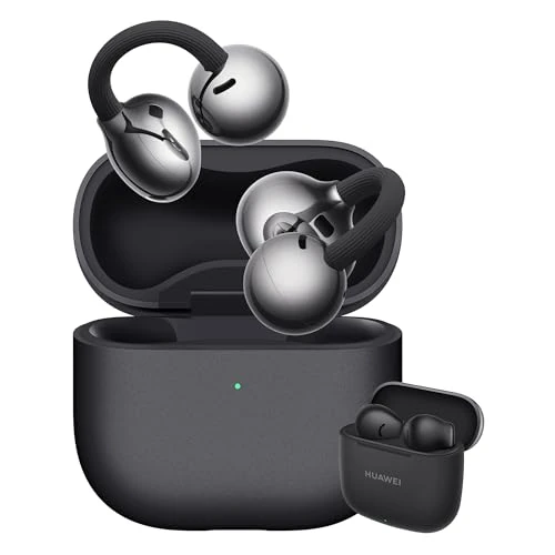HUAWEI FreeClip 2+FreeBuds SE 3, Auriculares Bluetooth Inalámbricos Audífonos Abiertos Open Earbuds, Comodidad Todo el Día, Escucha Adaptativa Open-ear,hasta 38h, iOS Android, Garantía 42 Meses, Negro