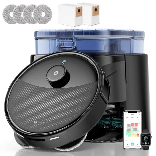 Offerta a tempo: Lefant M3Max Robot Aspirapolvere e Lavapavimenti con Mappatura, Laser dToF, 20000Pa, Auto-Svuotamento 3.2L, Mop Rotanti 45°C con Asciugatura, Evitamento PSD, WiFi 2.4G/5G, Alexa/App - 71% da 1199.99 € a 349.99 €