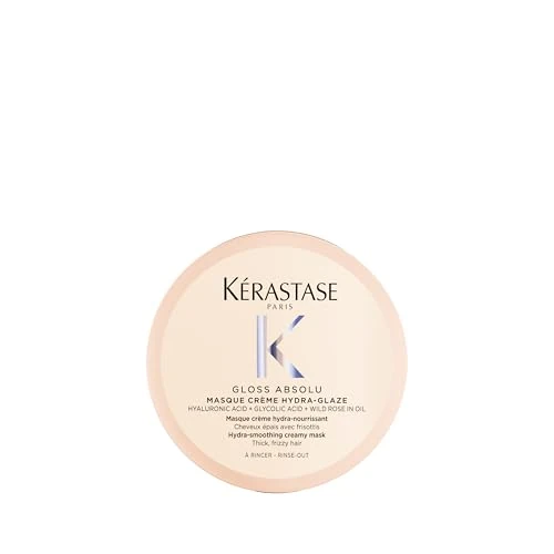 Offre limitée : KÉRASTASE Gloss Absolu - Masque Crème Hydra-Glaze - Masque Hydra-Nourrissant Anti-Frisottis - Acide Hyaluronique, Glycolique & Huile de Rose - Cheveux Épais Sujets aux Frisottis - 75 ml de 22.71 € à 22.71 € (0.00% de remise)