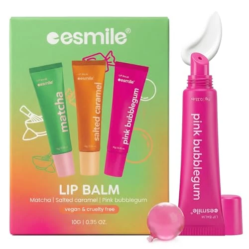 Offerta a tempo: ESMILE Lip Balm- Balsamo Labbra Idratante in Set da 3 Pezzi 30g – set makeup lucidalabbra (KISSABLE) - 0.00% da 9.99 € a 9.99 €