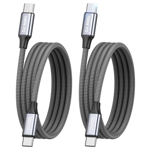 Offerta a tempo: RAVIAD 100W Cavo USB C USB C [2Pezzi 1M] Cavo USB Type-C 5A Ricarica Rapida - 33% da 11.99 € a 7.99 €