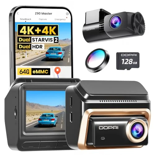 Oferta limitada: DDPAI Z90 Master Dashcam Dual 4K+4K, Dual STARVIS 2 HDR (2X IMX678), 64GB eMMC, CPL Incluido, Noche+Anti-Parpadeo, Autopista 3K/60fps, GPS/ADAS, WLAN, 4G LTE, Vigilancia de estacionamiento 24h de 299.99 € a 279.99 € (ahorro 7%)