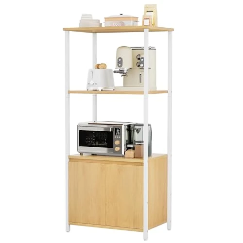 Oferta limitada: YITAHOME Estantes de Cocina, Estante de microondas, estantes de panadería para cocinas con Almacenamiento, estación de Bar de café, Soporte de Aperitivos de 3 Niveles con gabinete, 22 x 14.2 x 47.6 de 19.99 € a 19.99 € (ahorro 0.00%)
