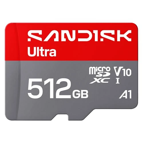 Limited-time offer: SANDISK Ultra microSDXC 512GB, UHS-I + SD Adapter (up to 195MB/s read speed, Full HD video, V10, U1, C10, A1) Storage expansion for Android smartphones and tablets, cameras, and laptops from 273.99 £ to 28.99 £ (save 89.42%)