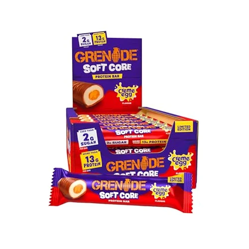 Limitiertes Angebot: Grenade Limited Edition Creme Egg Geschmack Soft Core Proteinriegel – Hoher Proteingehalt, niedriger Zuckergehalt, 18 x 45 g von 34.20 EUR auf 28.99 EUR (Spare 15%)