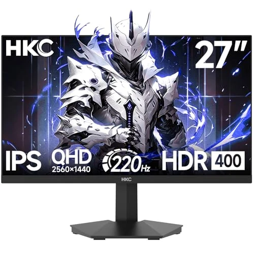 Offerta a tempo: HKC Monitor Gaming 27 Pollici, IPS QHD 200Hz (OC 220Hz), HDR400 - 20% da 161.49 € a 129.99 €