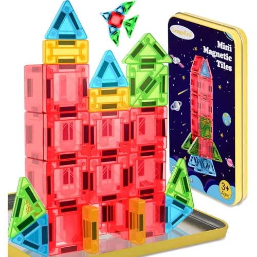 Offerta a tempo: LeagoEra Mini Giochi di Costruzione Magnetici 32 Pezzi Costruzioni Magnetiche da Viaggio Blocchi Magnetici per Bambini Ragazzi Ragazze 3 4 5 6 7 8 Anni - 36% da 21.99 € a 13.99 €