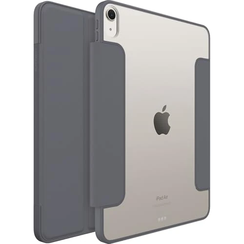 Offerta a tempo: OtterBox Cover Symmetry Folio Case per iPad Air 11" (M2), antishock e cadute, custodia Folio protettiva sottile, testata a norme MIL-STD 810G, Thunderstorm - Grigio - 56% da 69.99 € a 30.69 €