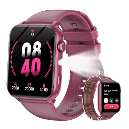 Offerta a tempo: Smartwatch Donna Schermo 1,91", Torcia LED,Sonno, Musica,Fotocamera,IP68 - 70% da 99.99 € a 29.99 €