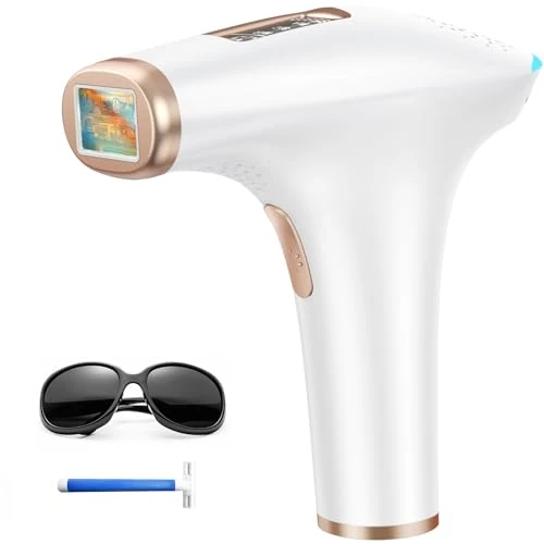 Offerta a tempo: Haarlosy Epilatore Luce Pulsata Indolore IPL, 999.900 Flash per Uso Epilatore Laser 3 IN 1 con Finestra 5cm², 9 Livelli Regolabili per Donna e Uomo Viso, Ascelle, Gambe, Corpo GLY01 (Bianco) - 35% da 199.99 € a 129.99 €