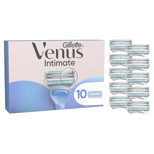 Offerta a tempo: Gillette Venus Lamette Donna per Rasoio Donna Parti Intime, 10 Lamette di Ricambio per Rasoio Parti Intime, per i Peli e la Pelle della Zona Intima, con Barra Anti-irritazioni - 45% da 44.99 € a 24.75 €