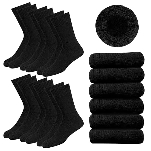 SOXCO Thermosocken für Herren und Damen - Warme Wintersocken, 6er Pack, 43-46