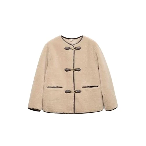 Offerta a tempo: Marks & Spencer Cappotto con dettagli fibbia in pelliccia ecologica Da donna Beige - 50% da 104.00 € a 52.00 €