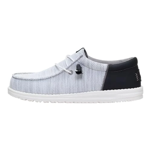 Zeitlich begrenztes Angebot: HEYDUDE Herren Wally Funk Craft Mesh Mokassin, Weiß/Schwarz, 45 EU von 69.99 € auf 51.10 € (27% Rabatt)