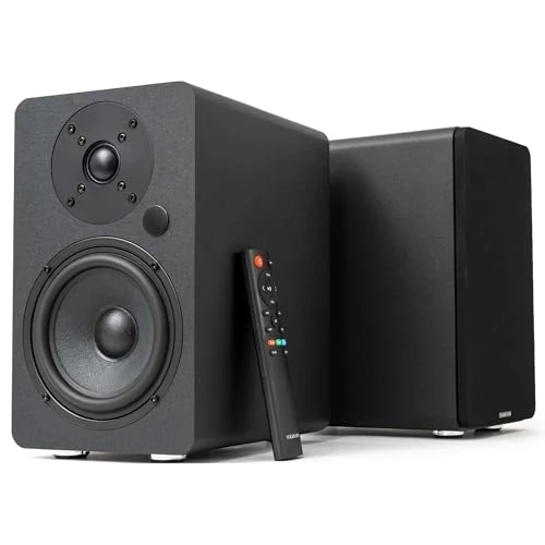Offerta a tempo: VULKKANO A5 Arc MKII Altoparlanti amplificati con woofer da 5,25 pollici, Bluetooth 5.0, HDMI ARC, Uscita Ottica, RCA, USB, Uscita subwoofer, Altoparlanti per TV, Nero. - 16% da 189.99 € a 159.99 €
