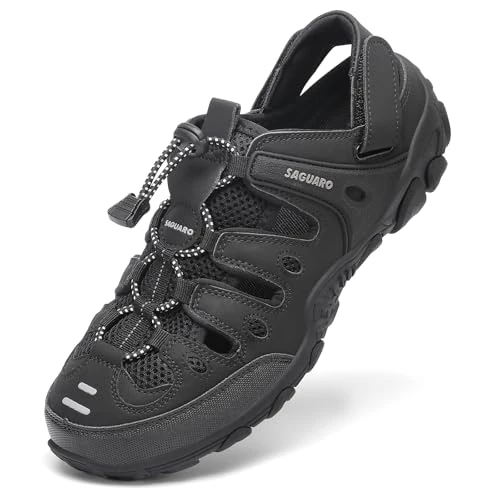Offerta a tempo: SAGUARO Sandali Trekking Donna Leggeri Traspiranti, Nero 41 - 16.67% da 23.99 € a 19.99 €
