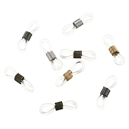 20 Pcs di Colore Misto Del Silicone Gancio per L'orecchio Occhiali Da Vista Catena Occhiali Fermo Estremità Corda Occhiali Da Sole Supporto del Cavo Della Cinghia del Connettore Ad Anello Practical tr
