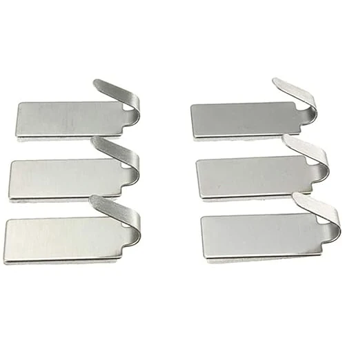 6 Pezzi in Acciaio Inox Adesivo appiccicoso Senza Soluzione di continuità Ganci da Parete Asciugamano Appendiabiti per la casa Cucina Decor Argento Practical Treatment