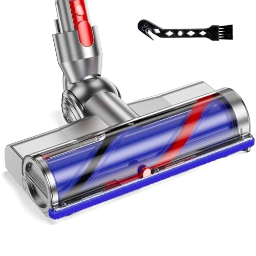 Elektrische borstel, compatibel met Dyson V7, V8, V10, V11, V15 stofzuigerbevestiging, deel directe aandrijving, sproeikop voor turbine vloer met Quick Release voor harde vloeren