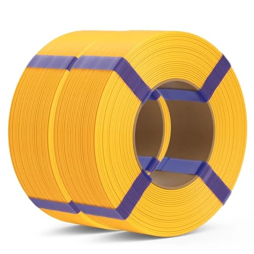 Offerta a tempo: DEEPLEE Filamento PLA Basic 1.75 mm, Confezione Senza Bobina Zero Sprechi, Giallo Caldo 2 kg (2×1 kg), Precisione ±0.02 mm, Avvolgimento Anti Groviglio per Stampanti 3D FDM - 12% da 28.99 € a 25.64 €