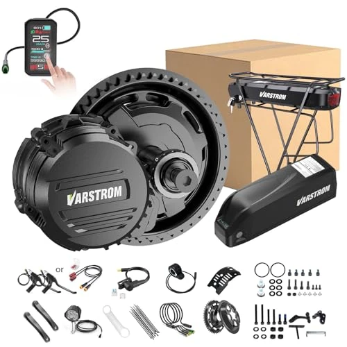TS-DZ*2B TSDZ16 36V 250W 48V 500W 750W 1000W Kit de Motor Central, Motor con Sensor de par, con Pantalla y Batería Opcionales, Kit Conversion Bicicleta Electrica Tong*/sheng para BB 68-73mm MTB