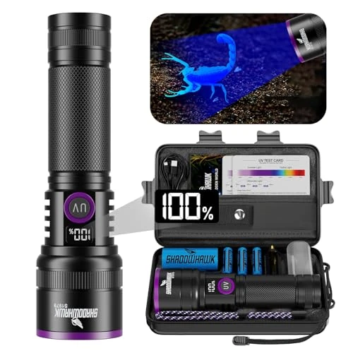 Offerta a tempo: Lampada UV 365nm Lente Filtrante - Torcia UV Ricaricabile 30W Alta Potenza - 37% da 41.99 € a 26.59 €