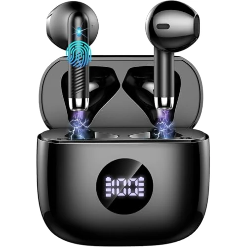 Tijdelijke aanbieding: Draadloze Bluetooth-hoofdtelefoon 5.4, 2025, draadloos, 40 uur afspelen, IP7, waterdicht, draadloos, hifi-stereo-hoofdtelefoon met 4 ENC, ruisonderdrukking, microfoon voor Android/iOS van 79.99 EUR naar 79.99 EUR (korting 0%)