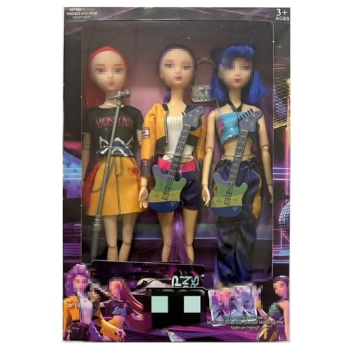 Kpop Demon Set – Kpop Demon Bambole, Giunti mobili, Abiti intercambiabili e Ca, per fan e bambini dai 6 anni in su