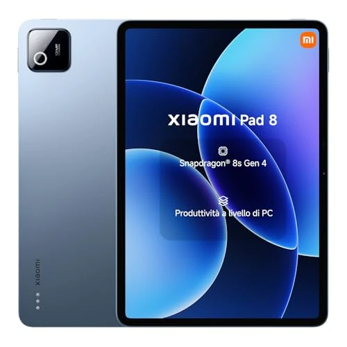 Offerta a tempo: XIAOMI Pad 8, Tablet 8+128 GB, Blu, Snapdragon® 8s Gen 4 - 7% da 429.90 € a 399.90 €