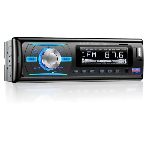 Offerta a tempo: RDS Autoradio Bluetooth 5.0 con Vivavoce, Wistrue Stereo Auto Bluetooth con 2 USB/AUX/SD,Autoradio 1 DIN Supporta Lettore MP3/WMA/WAV, Compatibile con iOS e Android - 5% da 29.99 € a 28.49 €