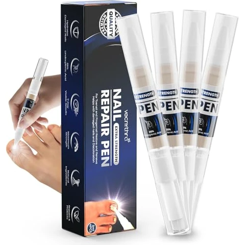 Oferta limitowana: Nail Care Pen pisak do pielęgnacji paznokci z naturalnymi składnikami, do złamanych, przebarwionych i uszkodzonych paznokci u stóp i paznokci (4, rozmiar 1) z 53.07 zł na 53.07 zł (oszczędź 0.00%)