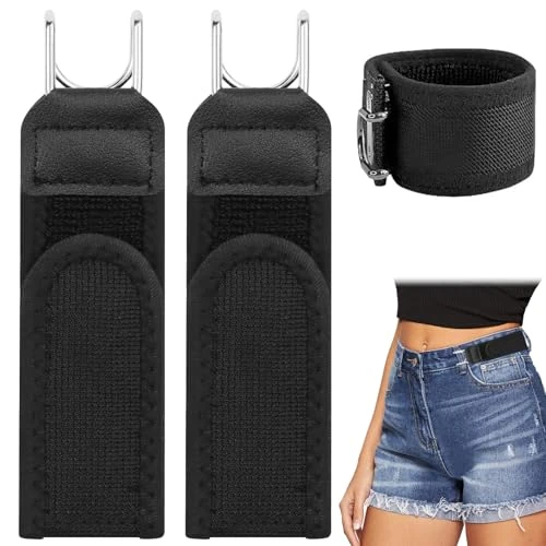 Offerta a tempo: Puasok 2 Pezzi Cintura Senza Fibbia Kit, Cintura Elastica Tattica con Gancio in Metallo, Cintura in Vita Invisibile per Uomini e Donne, per Lavoro, Tempo Libero - 0.00% da 10.99 € a 10.99 €