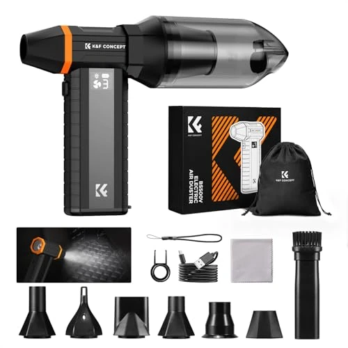 Limited-time offer: K&F Concept Screen Display Electric Compressed Air Duster| LED Light | Super Wind Power| Rechargeable Brushless Motor|for Computer, Keyboard, Car, Home,Outdoor from $79.99 to $79.99 (save 0.00%)