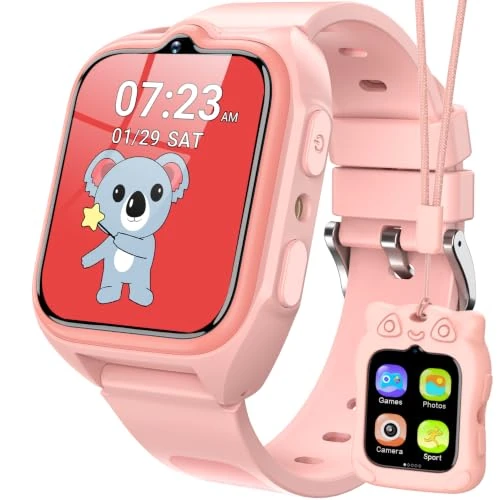 Offerta a tempo: Blackview Smartwatch per Bambini, 1.75 inch TFT Smartwatch 30 Giochi, Sveglia, Fotocamera Touch HD, Video, Lettore Musicale, Contapassi, Torcia, Smartwatch per Bambini con Schermo Touch per Bambini - 64% da 99.99 € a 35.99 €