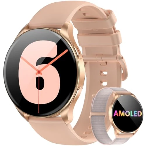 Offerta a tempo: Blackview Smartwatch Uomo Donna, Effettua e Rispondi alle Chiamate, Orologio Smartwatch Fitness con 1.43' HD AMOLED/112+ Sportive/SpO2/Monitoraggio del Sonno/Cardiofrequenzimetro per Android IOS - 43% da 99.99 € a 56.99 €