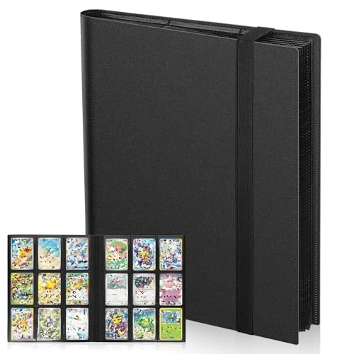 Oferta limitada: Euqvunn Album Cartas, Archivador Cartas a Carga Lateral, 24 Páginas 432 Bolsillos Binder Cartes, Álbum de Almacenamiento Doble Cara Card Binder para TCG, MTG, Cartas Deportivas (negro) de 15.99 € a 15.99 € (ahorro 0.00%)