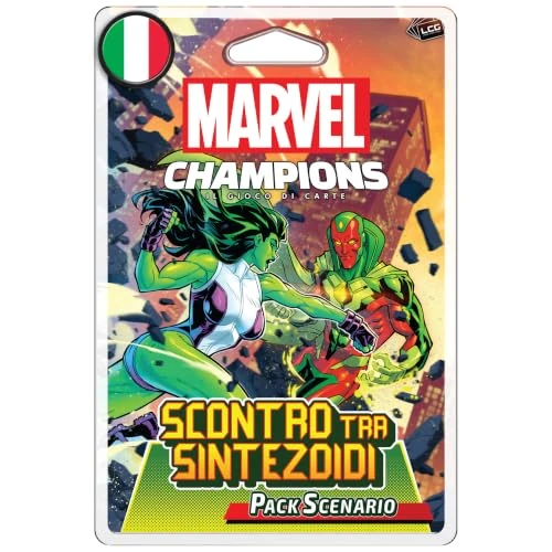 Tijdelijke aanbieding: Asmodee - Marvel Champions Het kaartspel: botsingen tussen Sintezoïden, Pack scenario, uitbreiding van het bordspel, 1-4 spelers, 12+ jaar, 30 min, Italiaanse editie van 19.63 € naar 19.63 € (0.00% korting)